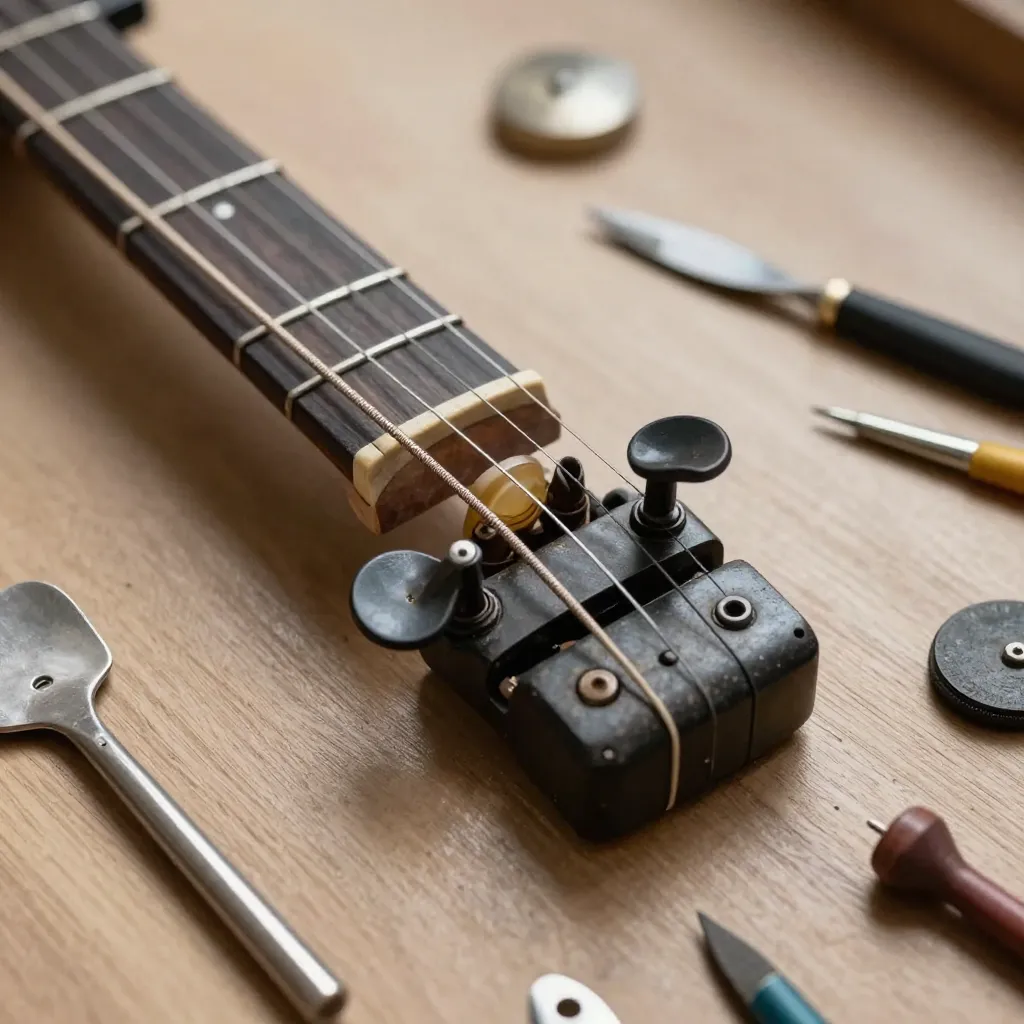 Instrument portrait in studio lighting